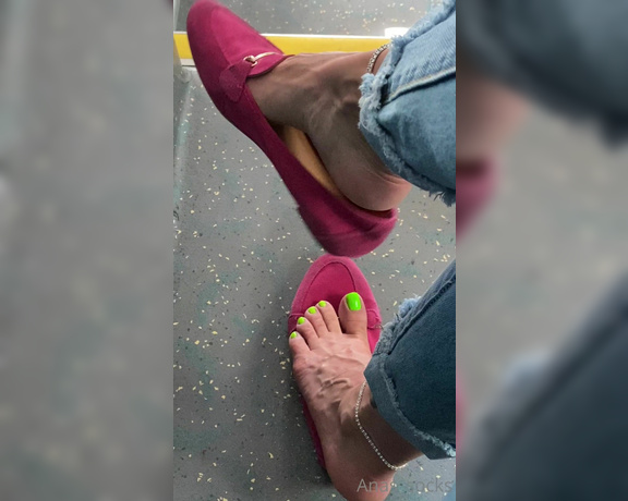 Anas_socks aka Anas_socks OnlyFans - Dangling my sweaty flats on the bus… Wonder how many ppl seen me dropping my flats 2