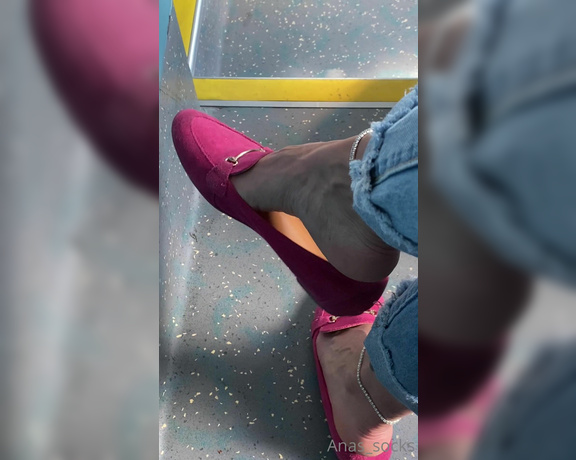 Anas_socks aka Anas_socks OnlyFans - Dangling my sweaty flats on the bus… Wonder how many ppl seen me dropping my flats 2