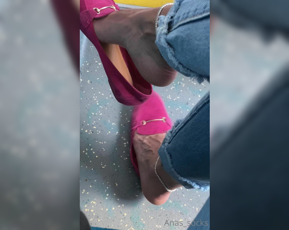 Anas_socks aka Anas_socks OnlyFans - Dangling my sweaty flats on the bus… Wonder how many ppl seen me dropping my flats 2