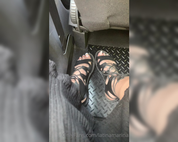 Latina Marina aka Latinamarina OnlyFans - Uber driver was staring at them & said nice sandals! Naughty naughty Ik you meant feet