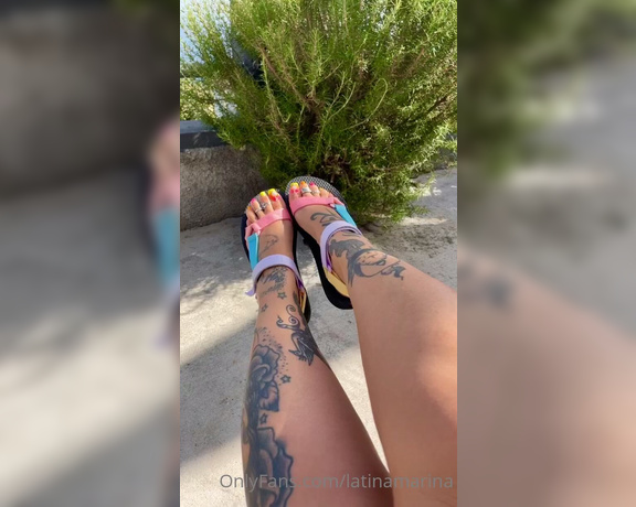 Latina Marina aka Latinamarina OnlyFans - Toe wriggles n flexes In these