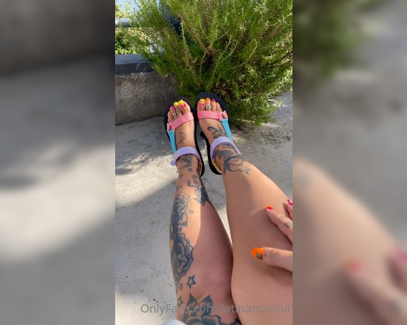 Latina Marina aka Latinamarina OnlyFans - Toe wriggles n flexes In these