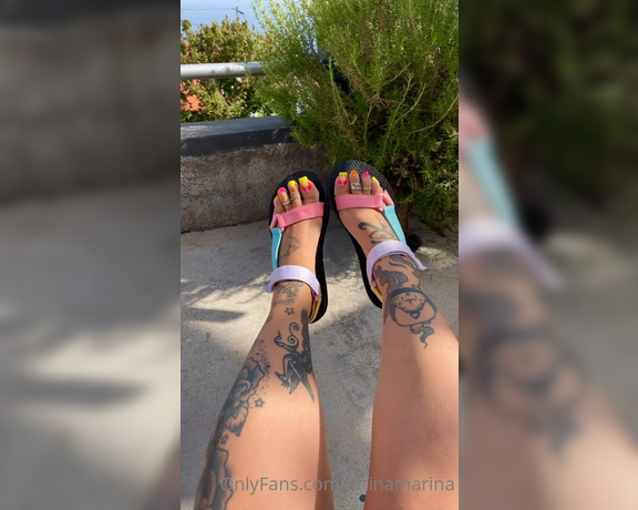 Latina Marina aka Latinamarina OnlyFans - Toe wriggles n flexes In these