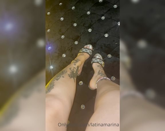 Latina Marina aka Latinamarina OnlyFans - Happy mule Monday my luvs n pets these Gucci mules are one of my faves what do you think 2