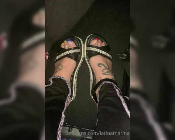Latina Marina aka Latinamarina OnlyFans - Uber feet! What would you