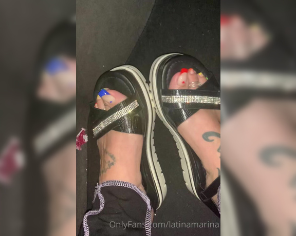 Latina Marina aka Latinamarina OnlyFans - Uber feet! What would you