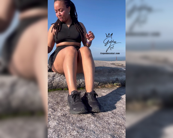 Goddess Kat aka Itsgoddesskat OnlyFans - Stone Mountain Sock and Shoe Removal