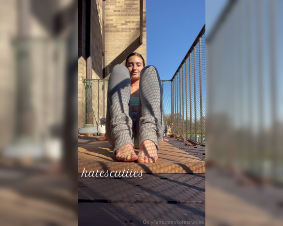 Goddess Kate aka Katescutiies OnlyFans - A little yoga for you all on this beautiful fall day how are we liking the leg warmers I think
