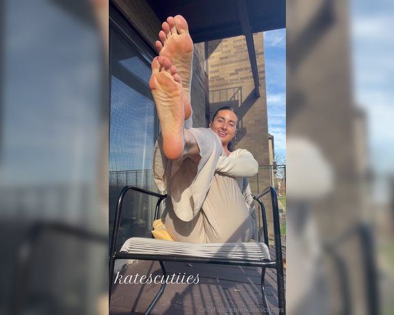 Goddess Kate aka Katescutiies OnlyFans - Tell me my feet are your favorite feet while I wrap them around your dick after a long day