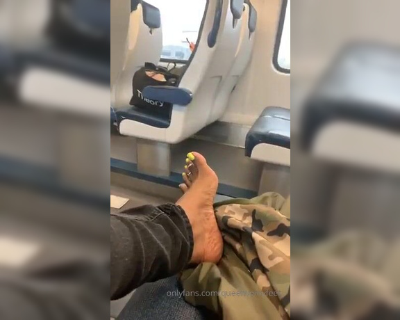 Tierra Doll aka Tierradoll OnlyFans - Public Feet on The Train