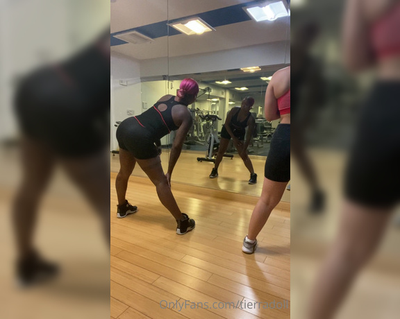 Tierra Doll aka Tierradoll OnlyFans - Me and Kat soles Stretching in the gym