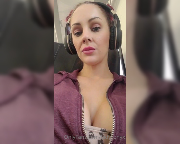 Lady Onyx aka Lady_onyx OnlyFans - Jiggly boobies on the train