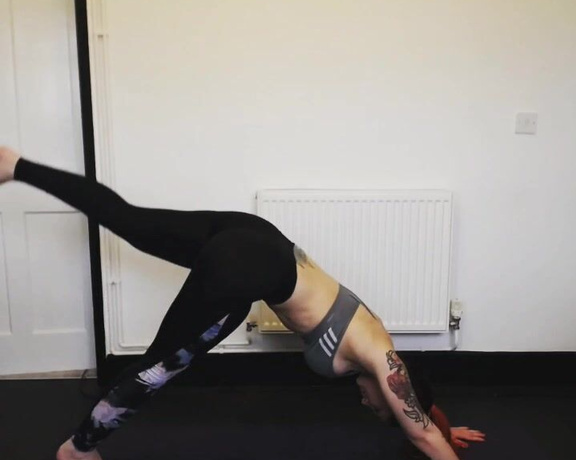 Lady Onyx aka Lady_onyx OnlyFans - Its very important to stretch! I need to stay nimble and fit in order to own My bitches!