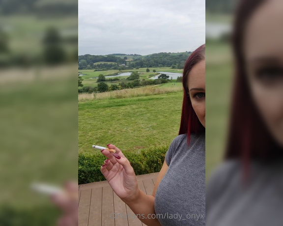 Lady Onyx aka Lady_onyx OnlyFans - Im in Wales Going to shoot some fun stuff! Could really do with an ashtray