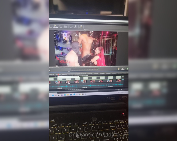 Lady Onyx aka Lady_onyx OnlyFans - Editing a video for tomorrow