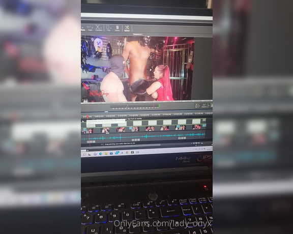 Lady Onyx aka Lady_onyx OnlyFans - Editing a video for tomorrow