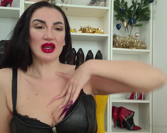 KinkyDomina aka Kinkydomina OnlyFans - #cei #bigboobs #leathercorset #JOI End the year with a huge load Celebrate a year full of obedience