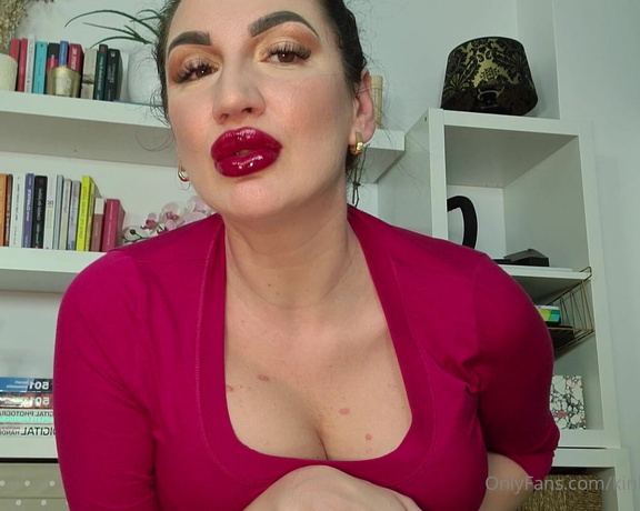 KinkyDomina aka Kinkydomina OnlyFans - #lipstickfetish #mesmerize #femdompov Are you obsessed with My plump, shiny lips They make My face