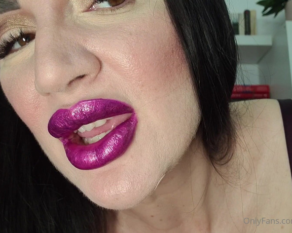 KinkyDomina aka Kinkydomina OnlyFans - #lipstickfetish #bigboobs #minfdfuck Do you find yourself falling deeper under My purple lipstick