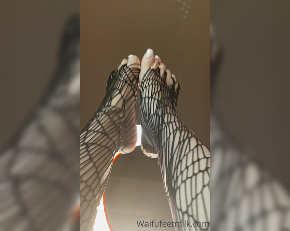 Waifu Jess aka Waifufeetmilkog OnlyFans - Cum all over my fishnets 13