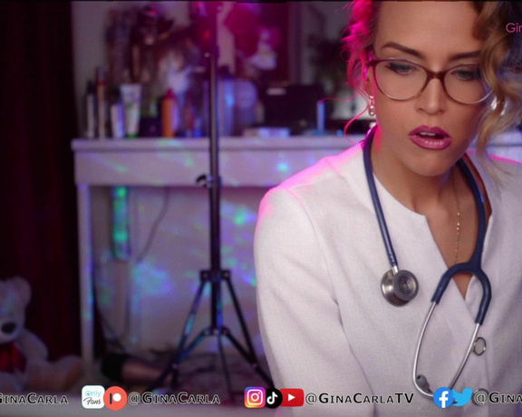 Gina Carla aka Ginacarla Onlyfans - Premium ASMR Dr G is taking care of your booboo! Next week  Giantess ASMR because you all wan