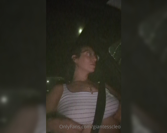 Giantess Cleo aka Giantesscleo Onlyfans - Road trip strip tease