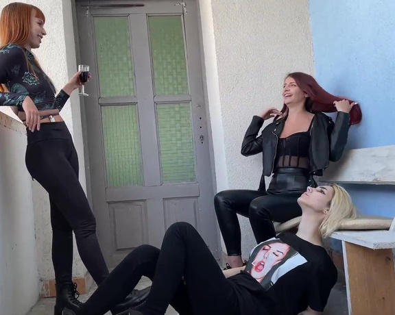 Petite Princess Femdom - Lezdom Human Ashtray Humiliation Outdoor With Smoking Goddess Sofi