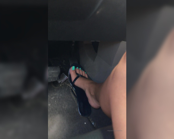 Natalie Fox aka Nataliefox OnlyFans - Driving in flip flops