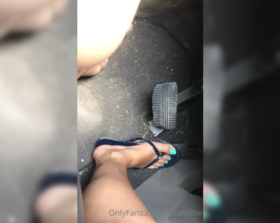 Natalie Fox aka Nataliefox OnlyFans - Driving in Flip Flops