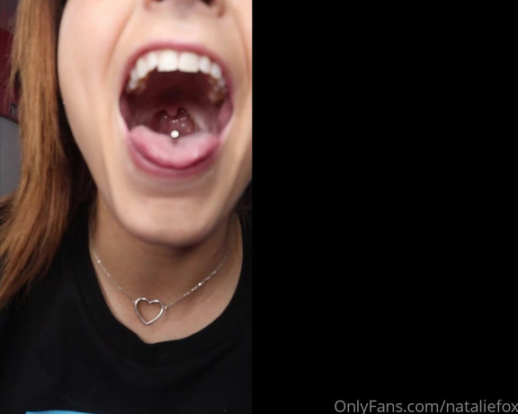 Natalie Fox aka Nataliefox OnlyFans - New Tongue Ring (Full Clip) #mouthfetish #uvula