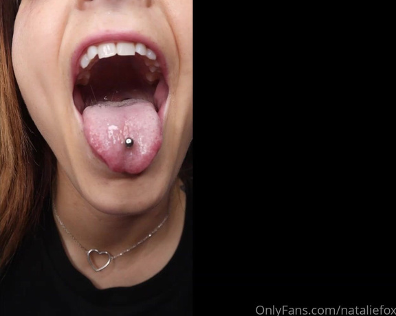 Natalie Fox aka Nataliefox OnlyFans - New Tongue Ring (Full Clip) #mouthfetish #uvula