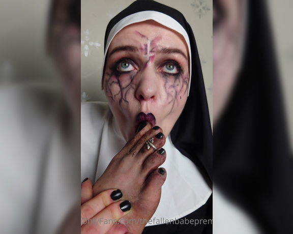 The Fallen Babe aka Thefallenbabepremium OnlyFans - Ave Marias feet! Thats it This nuns devotion to God and Jesus Christ has been perverted!