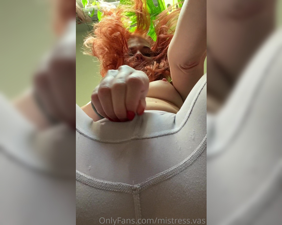 Goddess Sylvanas aka Goddesssylvanas OnlyFans - Wanna lick me clean #sweat #sweaty #pussy #pov #redhead