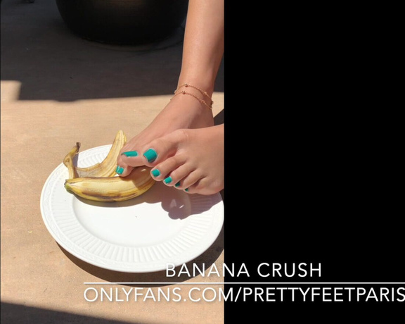 Goddess Paris aka Prettyfeetparis OnlyFans - Bc crushing 2 bananas is more fun than one  now whos going to clean the mess up 417