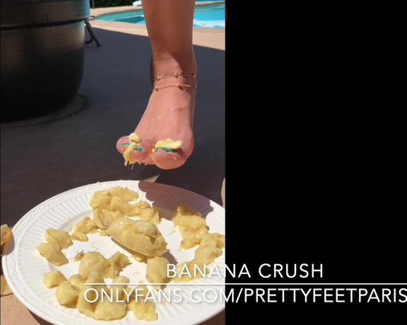 Goddess Paris aka Prettyfeetparis OnlyFans - Bc crushing 2 bananas is more fun than one  now whos going to clean the mess up 417