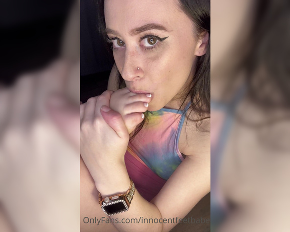 Innocentfeetbabe aka Innocentfeetbabe OnlyFans - Tonight’s voted video! Self worship