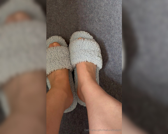 Mature Findom aka Maturefindom OnlyFans - Fucking you over with My nude pantyhose and expensive slippers  1