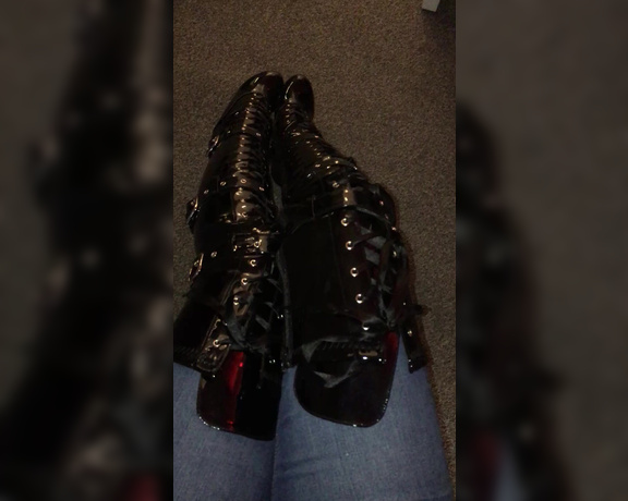 Miss Anna Elite aka Missannaelite OnlyFans - Thigh high PVC boot worship tease and instruction (Mini Clip) #BootWorship #BootFetish #PVC #ThighH