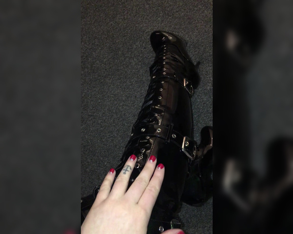 Miss Anna Elite aka Missannaelite OnlyFans - Thigh high PVC boot worship tease and instruction (Mini Clip) #BootWorship #BootFetish #PVC #ThighH