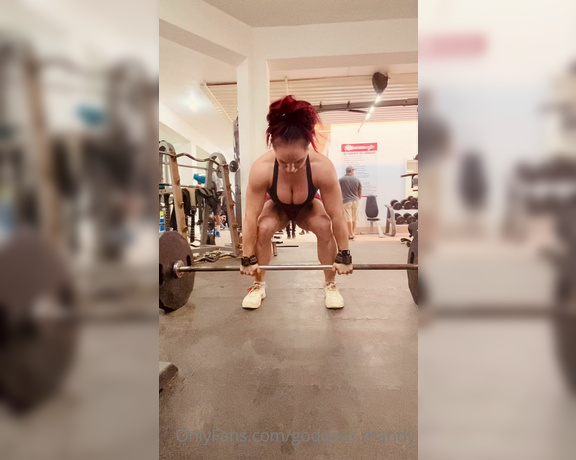 Goddess Mandy aka Goddessmandy OnlyFans - (245810854) NEW DEADLIFT PR 305 x 3 I really only max out about once a year I’m a bodybuilder so I avoid