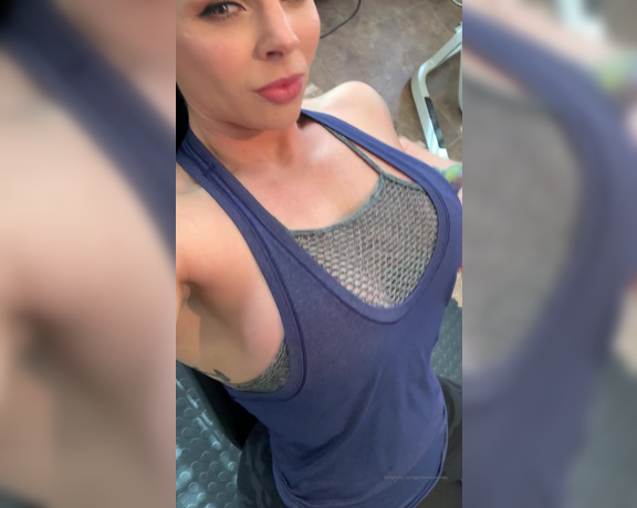 Goddess Mandy aka Goddessmandy OnlyFans - (17830162 2) I realized my sports bra was not keeping up with this workout! I’m sometimes hard to contain 2