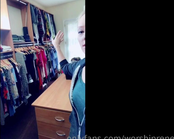 Princess Rene aka Worshiprene OnlyFans - Heres a glimpse into my massive closet! Come tour it with me, you contributed to it, after all!