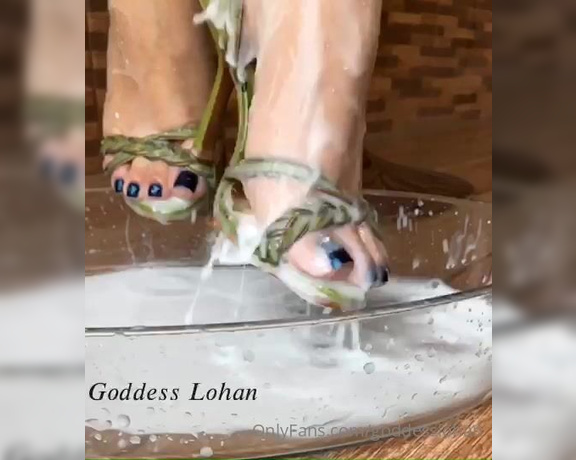 Goddess Lohan aka Goddesslohan OnlyFans - Milk and heels feet