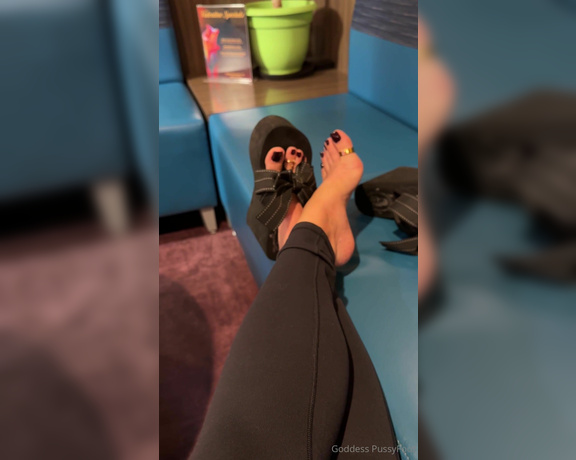 Goddess PussyFoot aka U186296307 OnlyFans - I had a fabulous time with my friend yesterday in my platform super wedge flip flops Imagine if 14