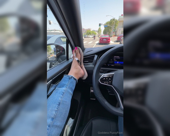 Goddess PussyFoot aka U186296307 OnlyFans - It was such a gorgeous day in LA just cruising in the sunshine and listening to music What would