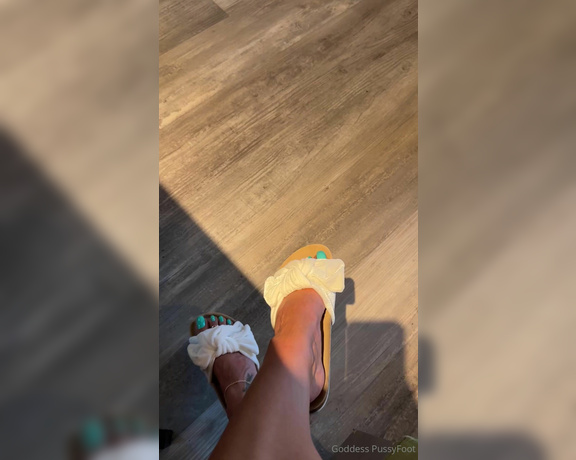 Goddess PussyFoot aka U186296307 OnlyFans - Out with a girlfriend tonight teasing with my slides Would you be staring in the restaurant 1