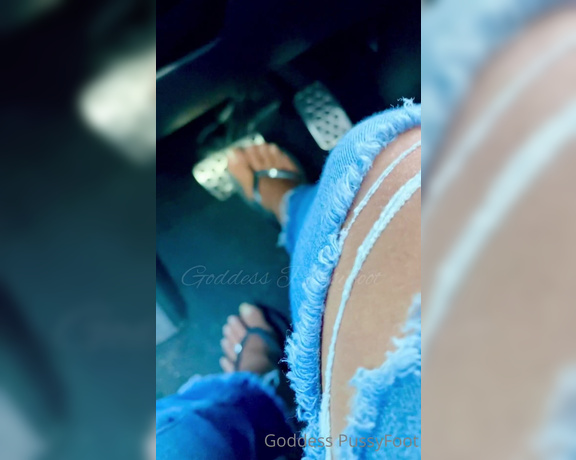 Goddess PussyFoot aka U186296307 OnlyFans - My gorgeous natural nails pumping these car pedals so good Makes you pump your stick shift