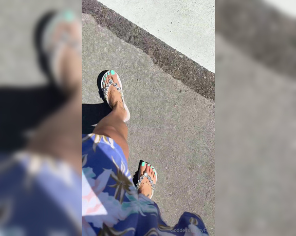 Goddess PussyFoot aka U186296307 OnlyFans - I went for a walk in a cute sundress and my crystal Havaianas today Lots of people were saying