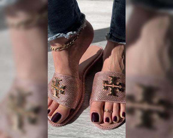 Goddess PussyFoot aka U186296307 OnlyFans - I got the pink sparkly Tory’s Thanks to my best boy for this frivolously luxurious find