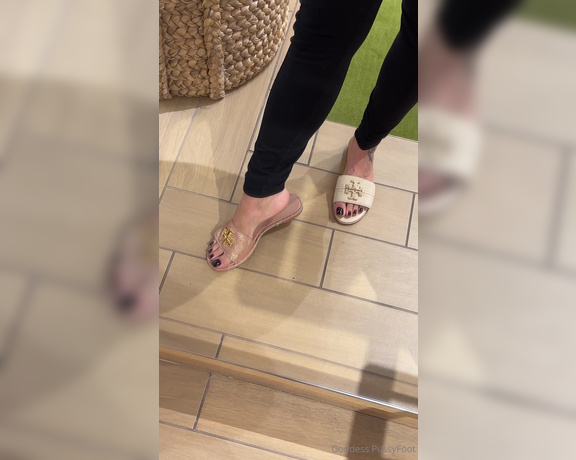 Goddess PussyFoot aka U186296307 OnlyFans - Which Tory Burch sandals do you think I got